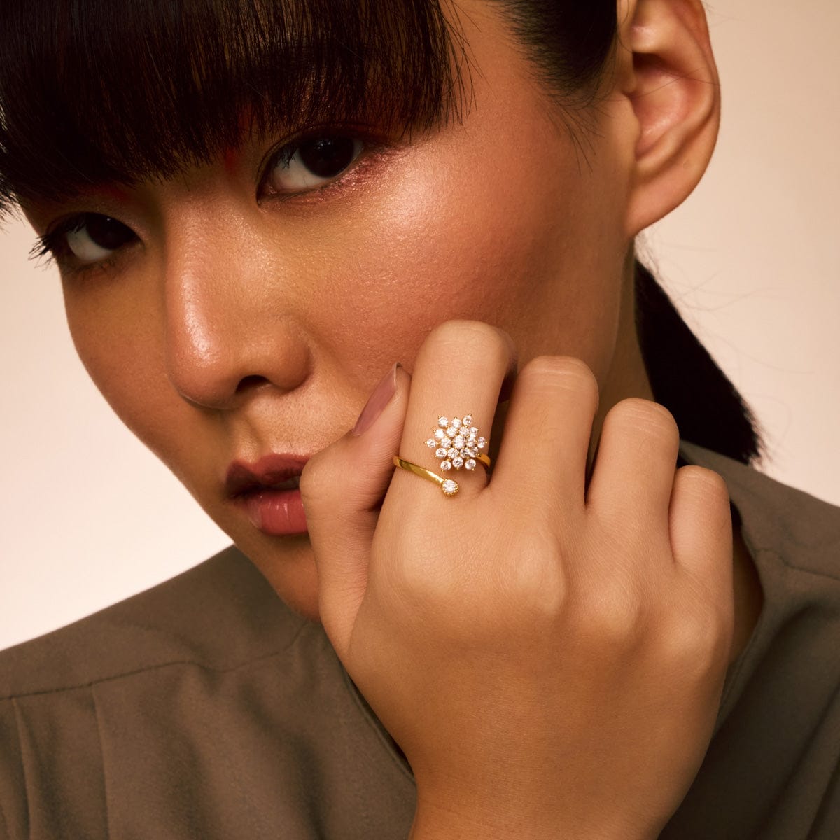 Trendy Zircon Finger Ring Trendy Finger Ring 195322