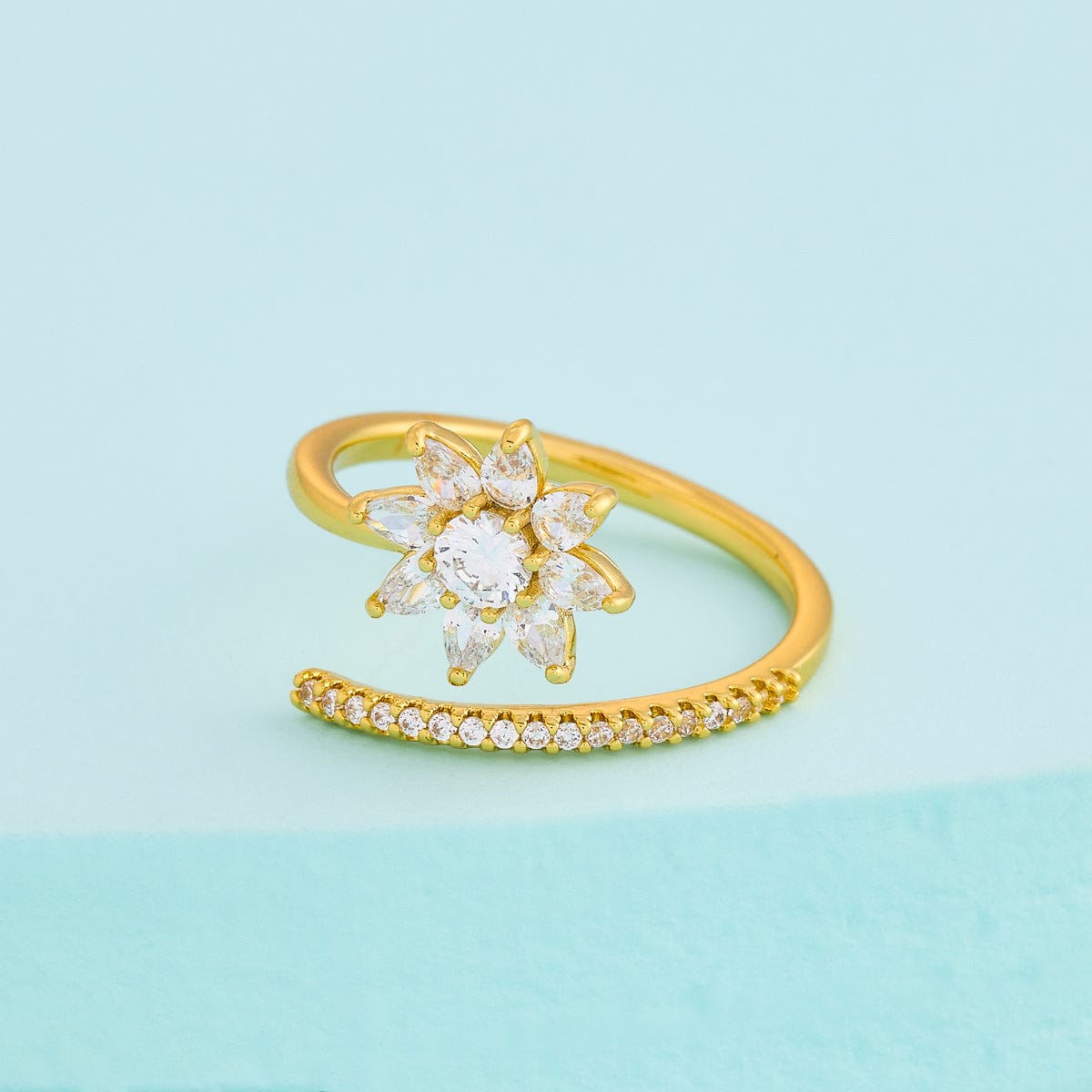 Trendy Zircon Finger Ring Trendy Finger Ring 195329