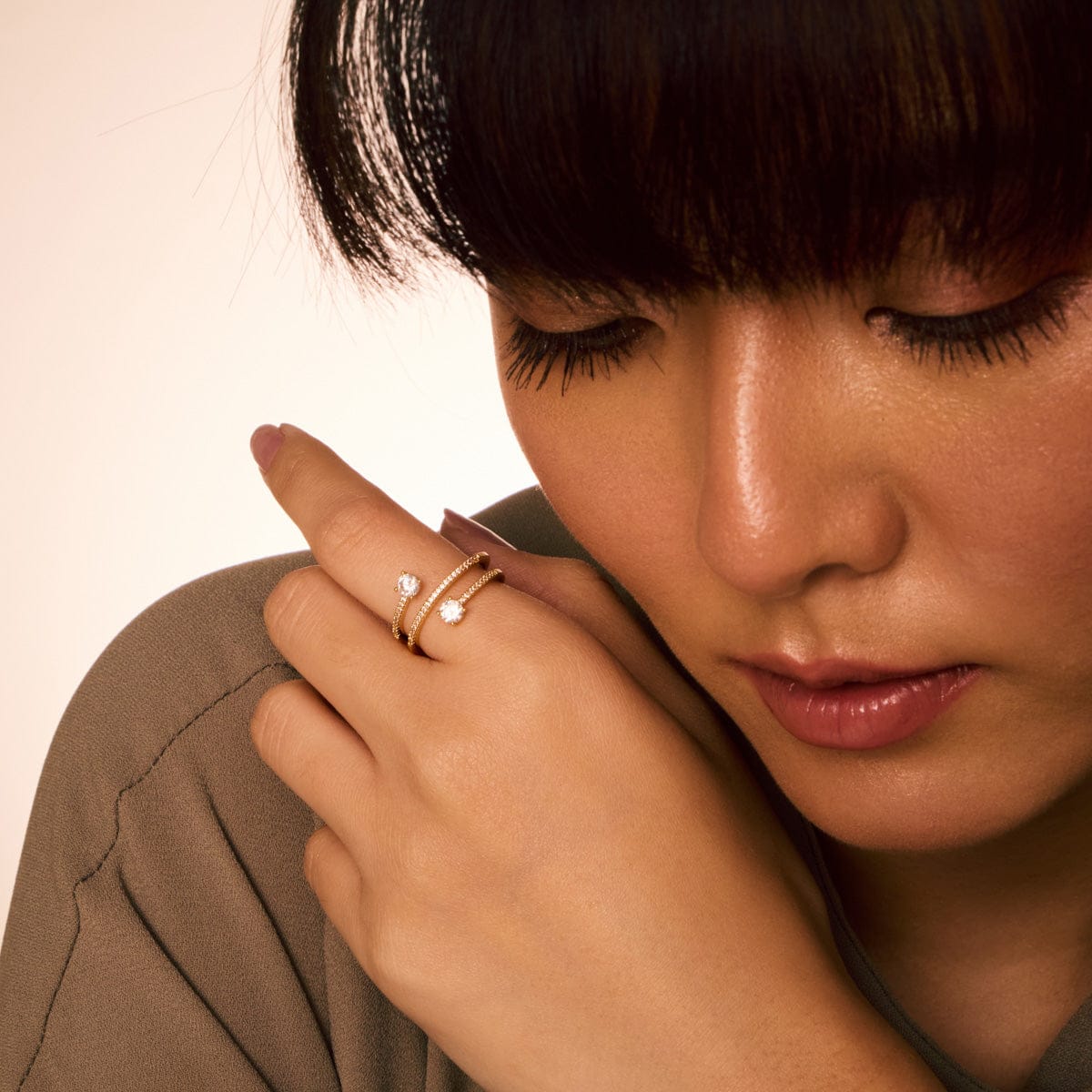 Trendy Zircon Finger Ring Trendy Finger Ring 195332