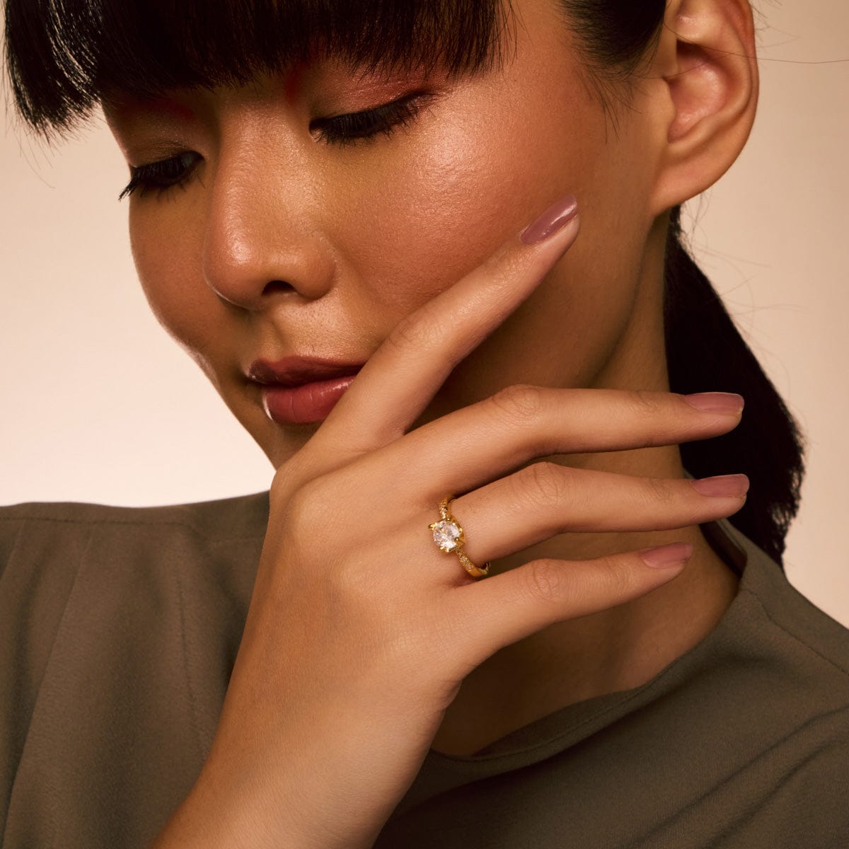 Trendy Zircon Finger Ring Trendy Finger Ring 195438