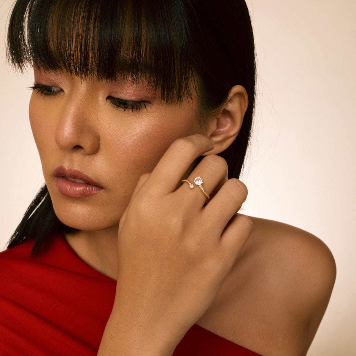 Trendy Zircon Finger Ring Trendy Finger Ring 195860