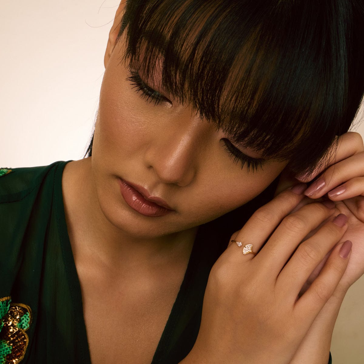 Trendy Zircon Finger Ring Trendy Finger Ring 195999