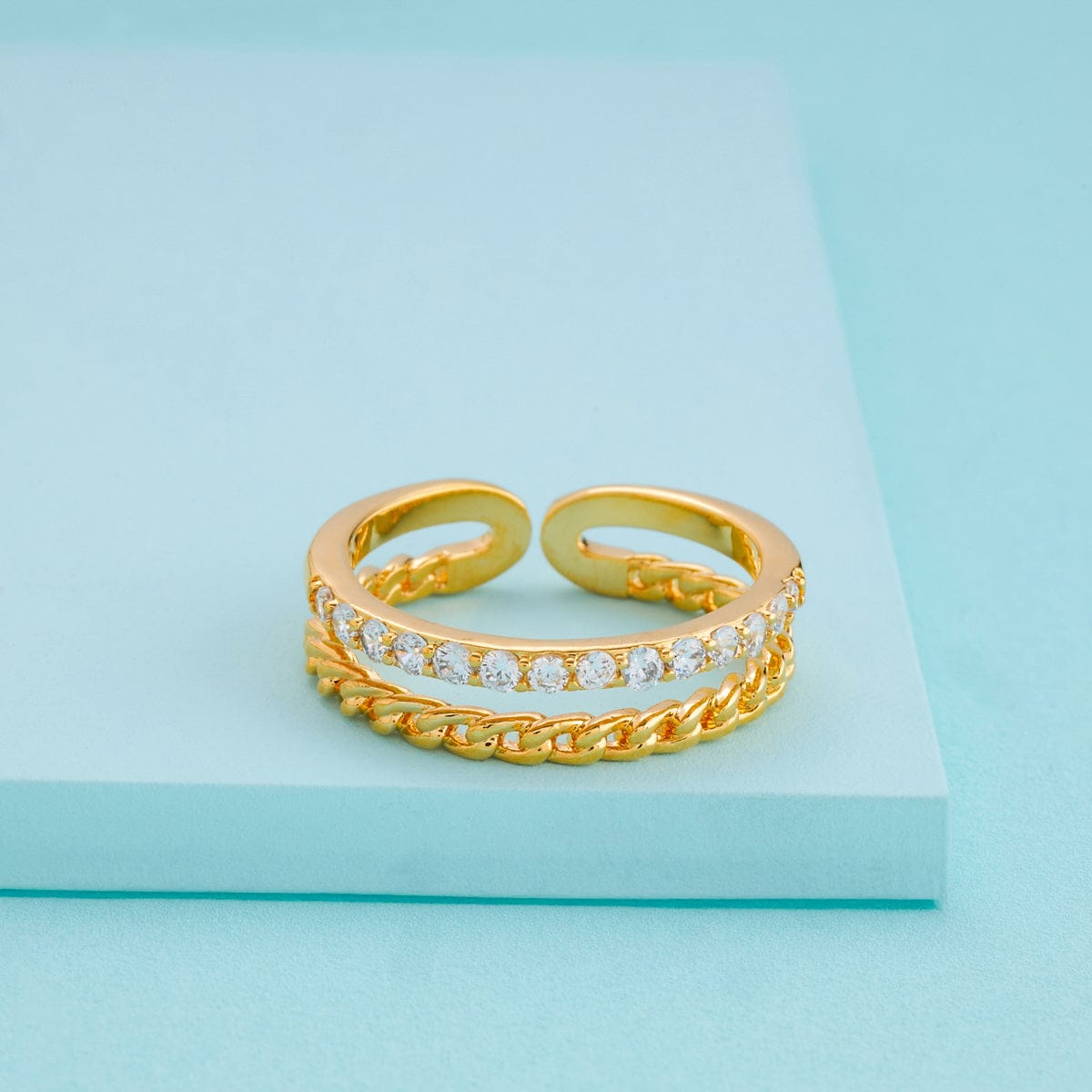 Trendy Zircon Finger Ring Trendy Finger Ring 198154