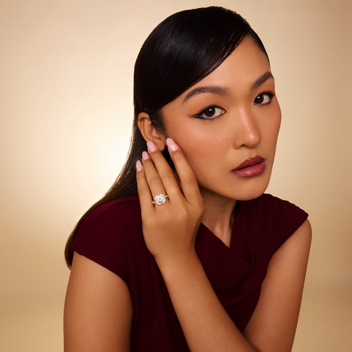 Trendy Zircon Finger Ring Trendy Finger Ring 203924