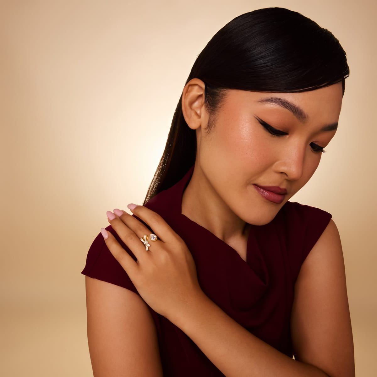 Trendy Zircon Finger Ring Trendy Finger Ring 203925