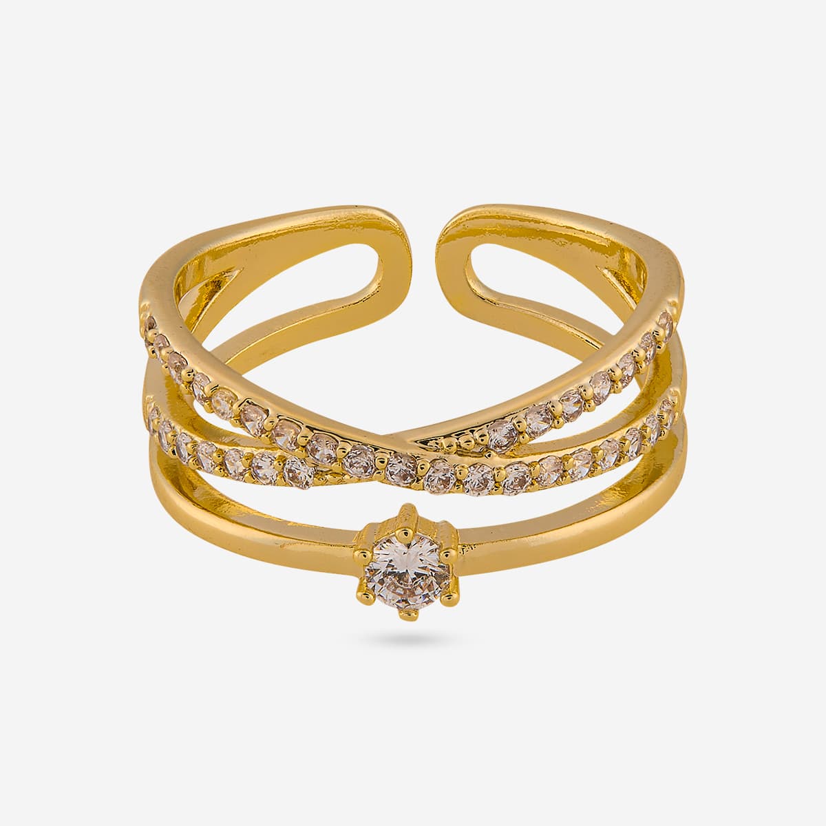 Trendy Zircon Finger Ring Trendy Finger Ring 203946