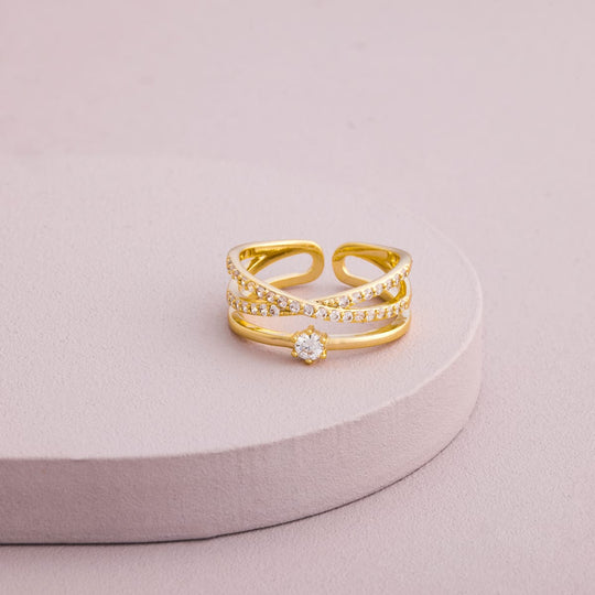 Trendy Zircon Finger Ring Trendy Finger Ring 203946