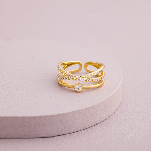 Trendy Zircon Finger Ring Trendy Finger Ring 203946