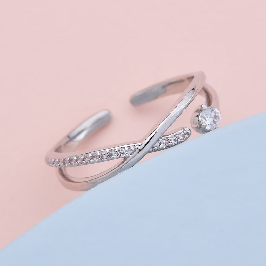 Trendy Zircon Finger Ring Trendy Finger Ring 150051