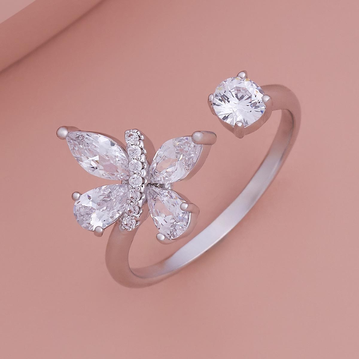 Trendy Zircon Finger Ring Trendy Finger Ring 186059