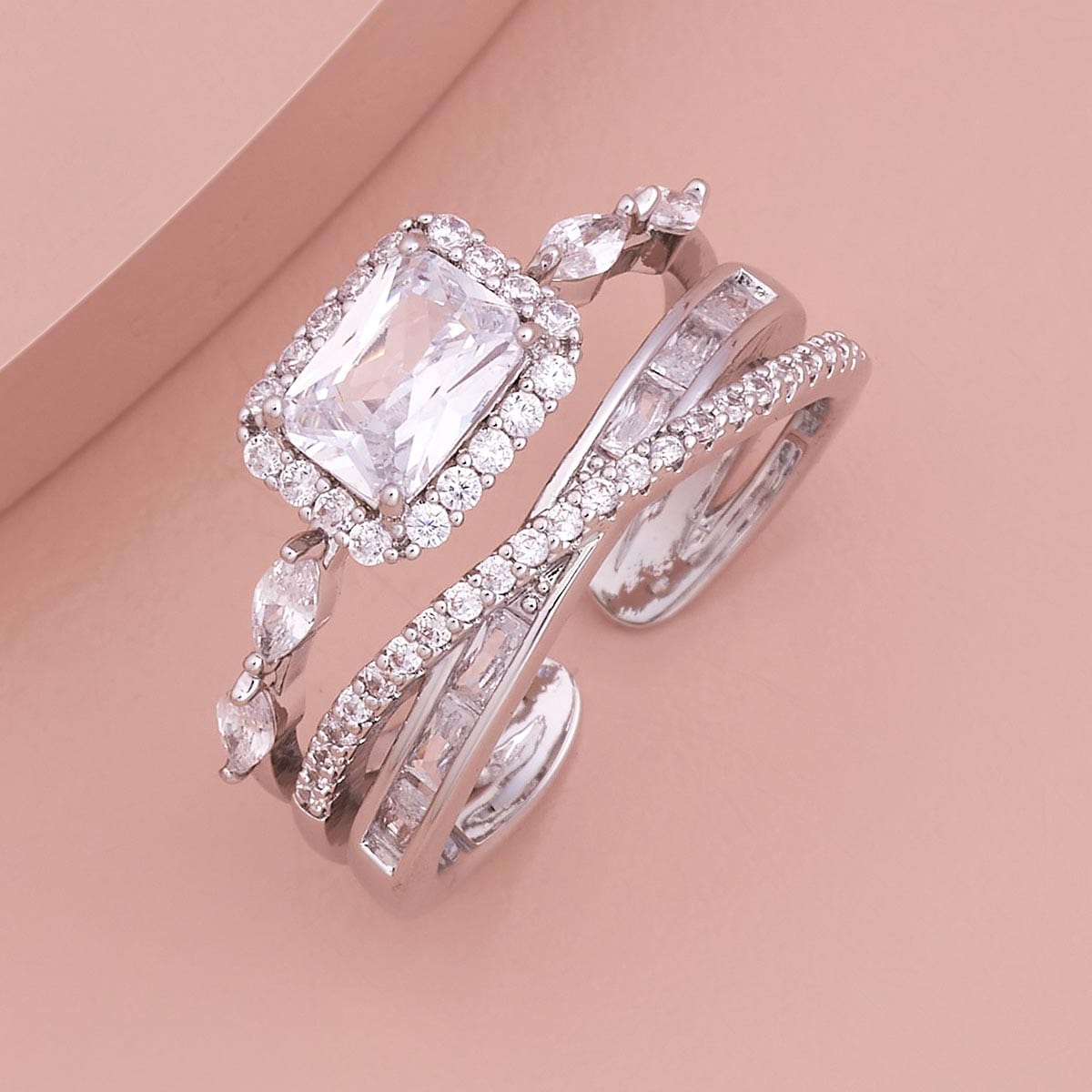 Trendy Zircon Finger Ring Trendy Finger Ring 186753