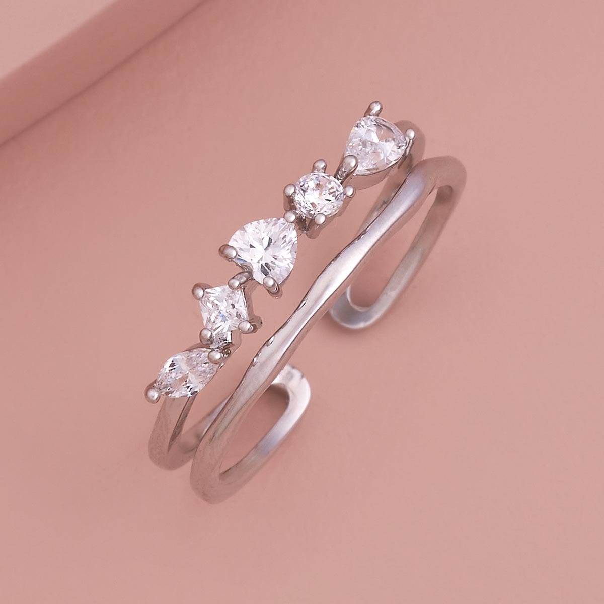 Trendy Zircon Finger Ring Trendy Finger Ring 186812