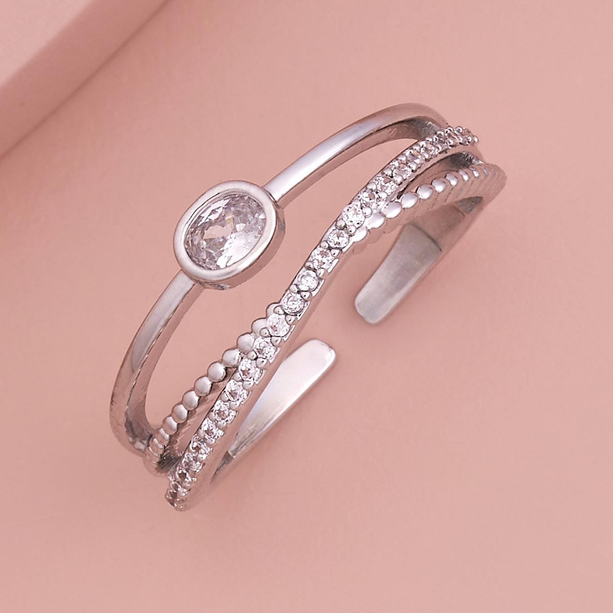 Trendy Zircon Finger Ring Trendy Finger Ring 186823