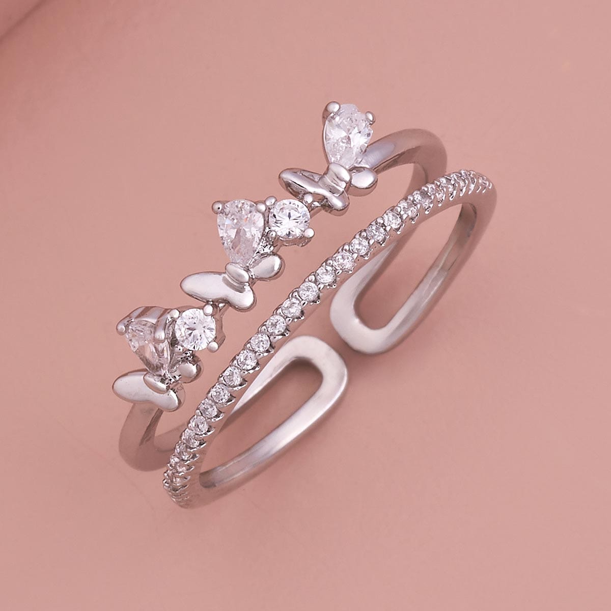 Trendy Zircon Finger Ring Trendy Finger Ring 186824