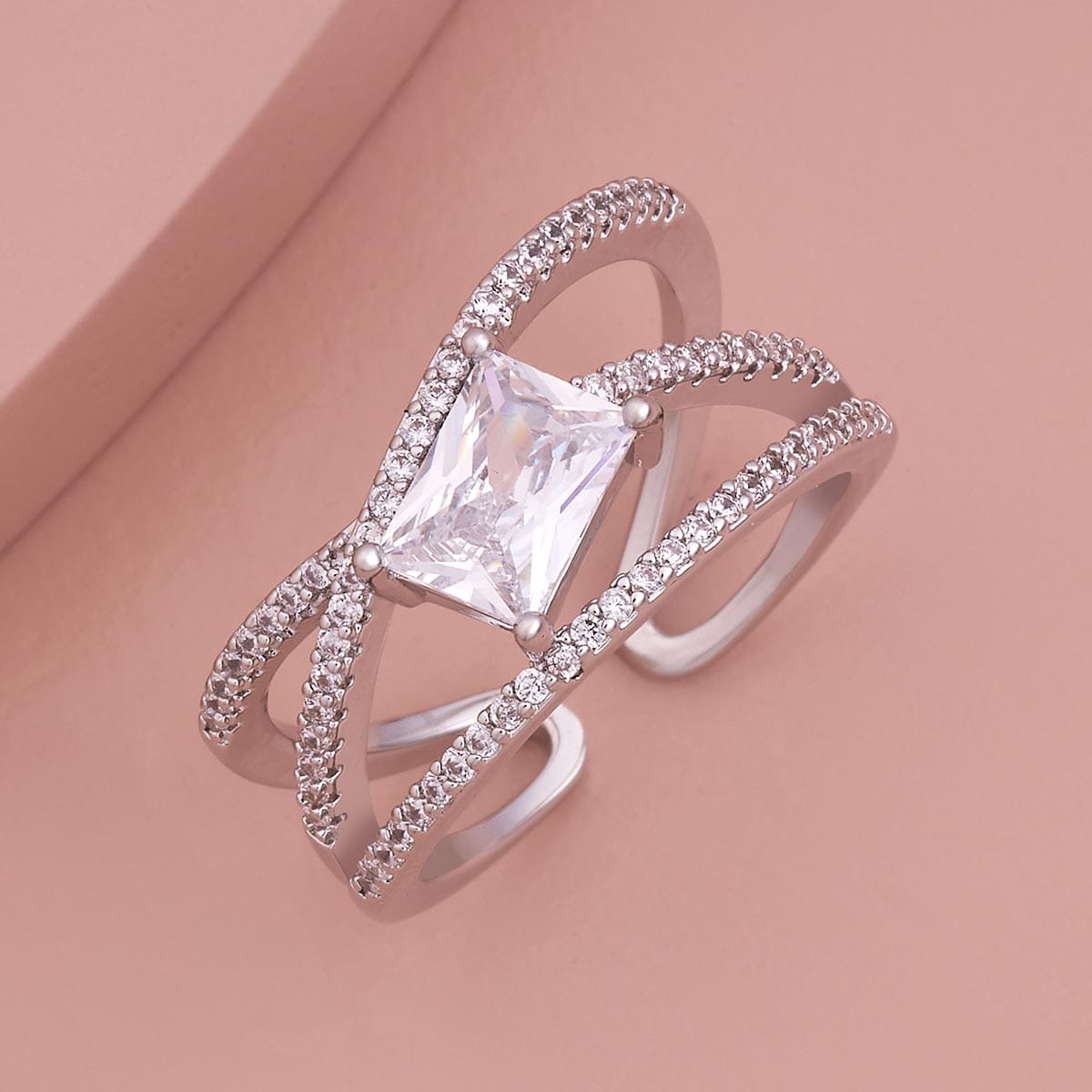 Trendy Zircon Finger Ring Trendy Finger Ring 186895