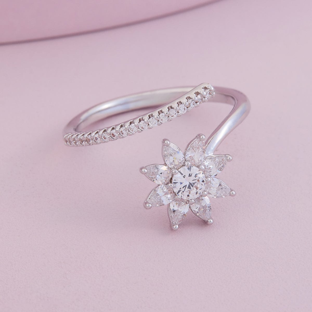 Trendy Zircon Finger Ring Trendy Finger Ring 190123