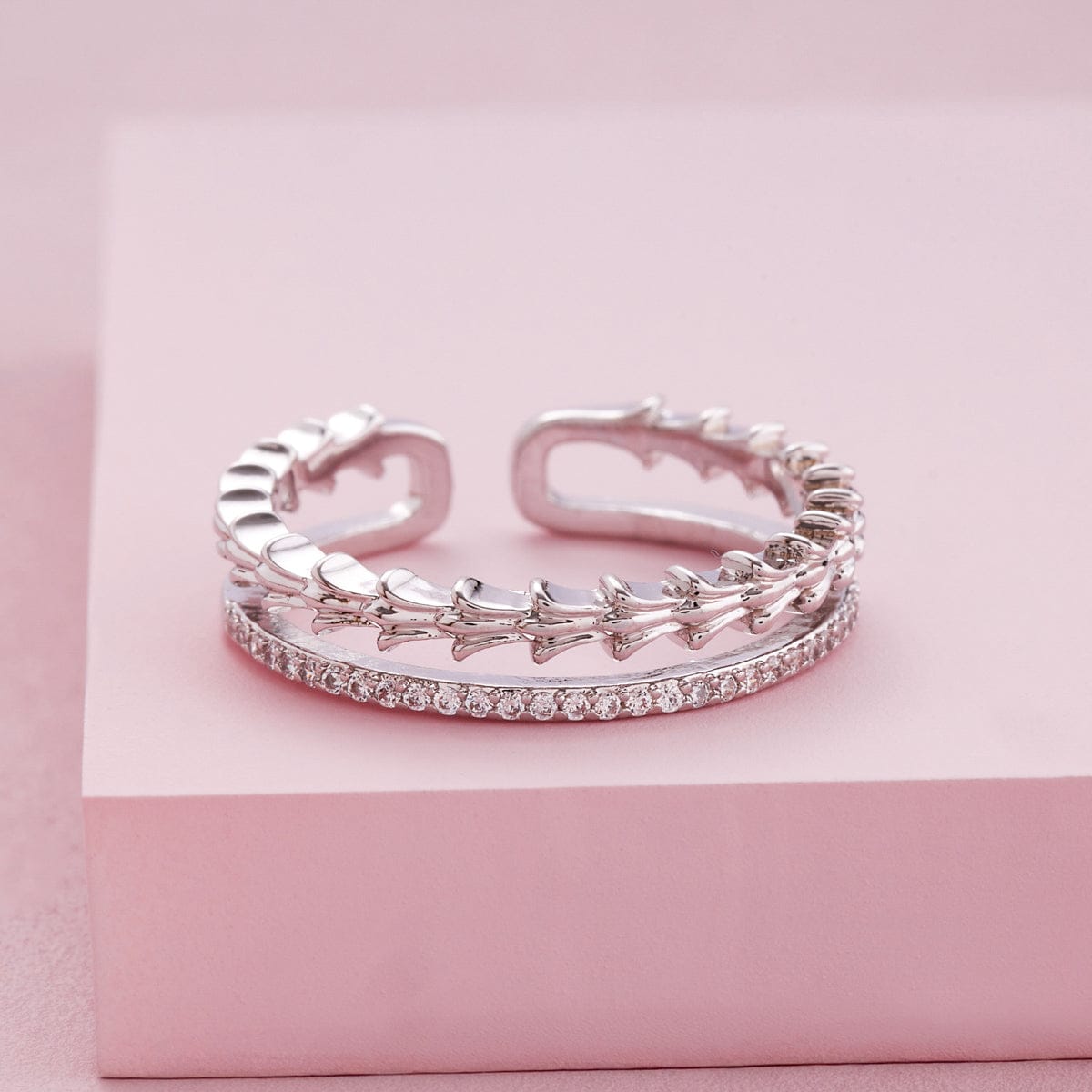 Trendy Zircon Finger Ring Trendy Finger Ring 198089
