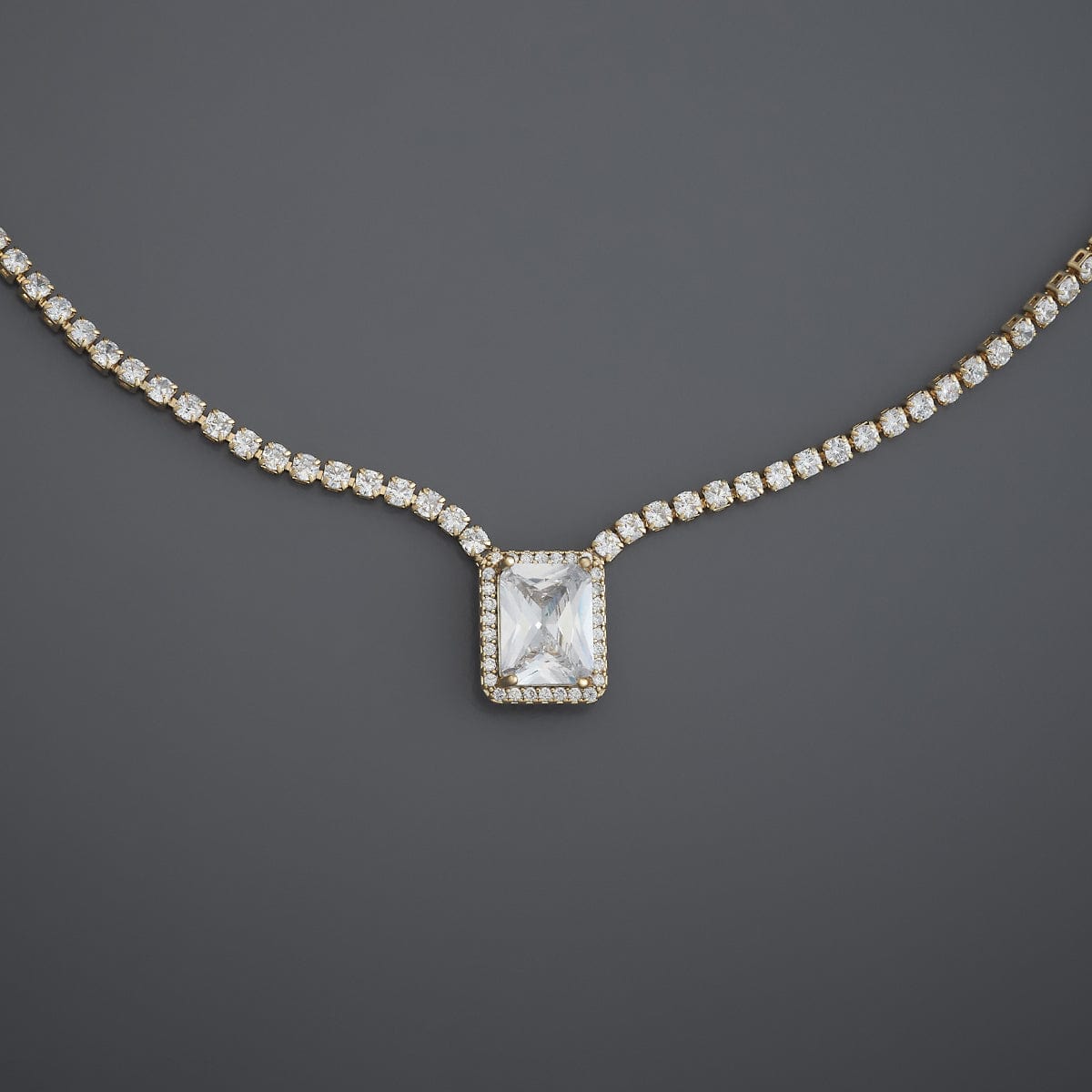 Trendy Zircon Necklace Trendy Necklace 185027