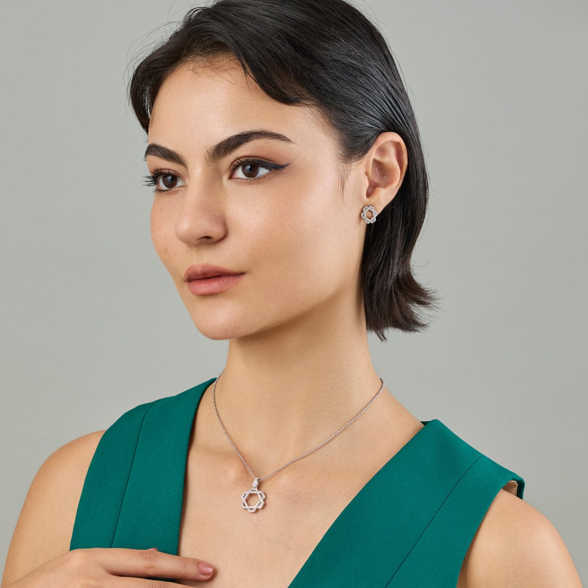 Trendy Zircon Necklace Trendy Necklace 185689