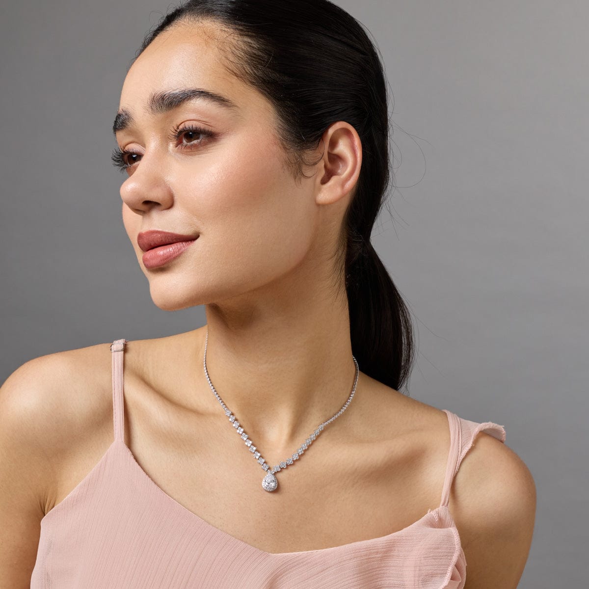 Trendy Zircon Necklace Trendy Necklace 192126