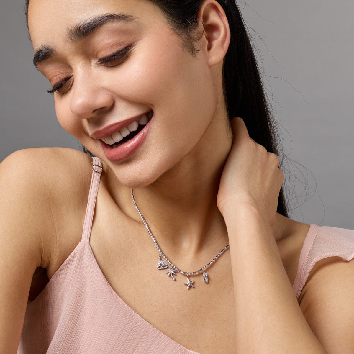 Trendy Zircon Necklace Trendy Necklace 192243