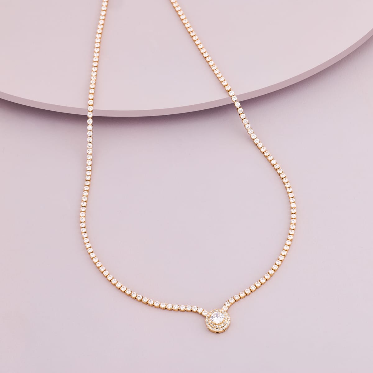 Trendy Zircon Necklace Trendy Necklace 185029