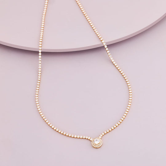Trendy Zircon Necklace Trendy Necklace 185029