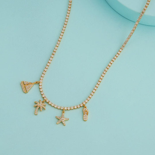 Trendy Zircon Necklace Trendy Necklace 192243