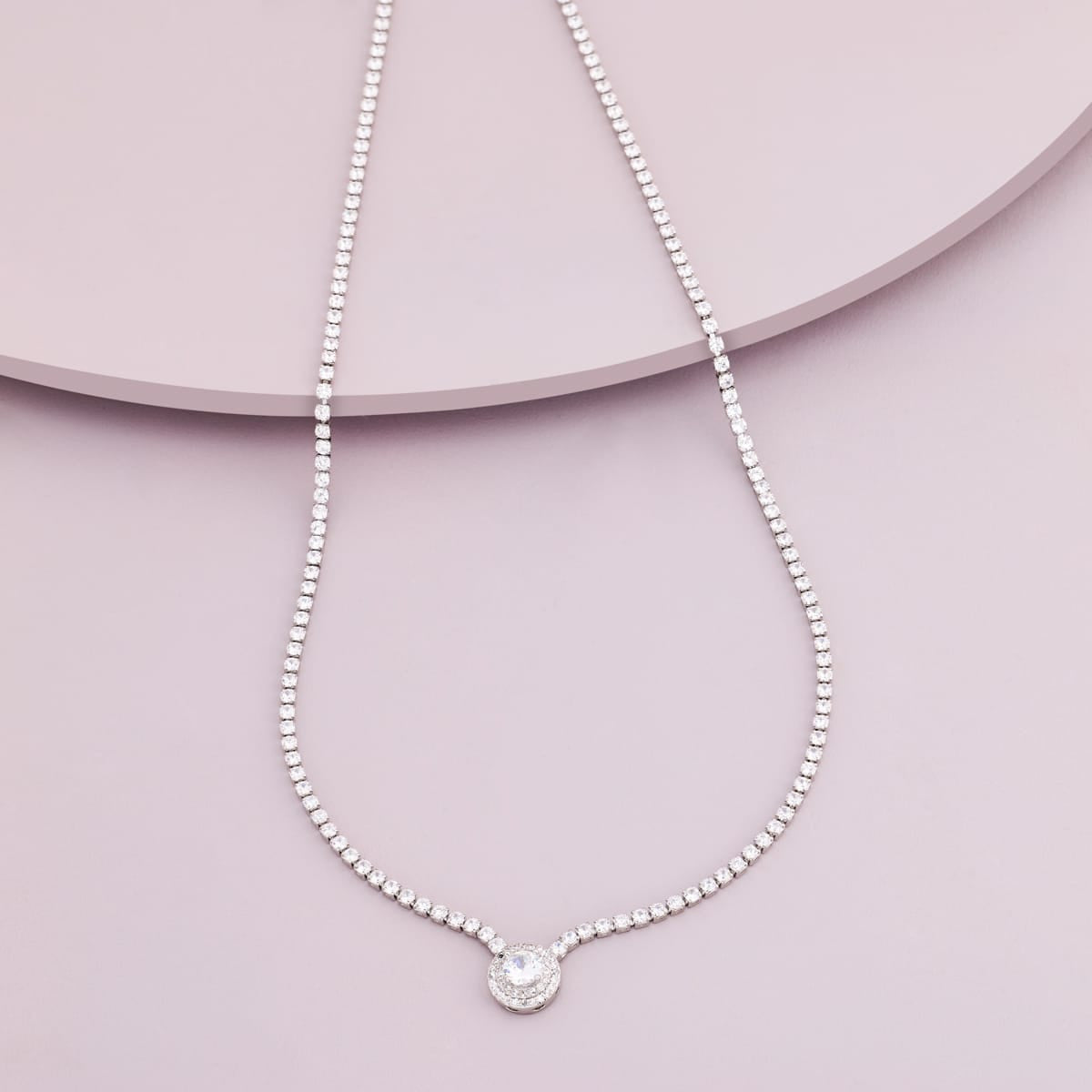 Trendy Zircon Necklace Trendy Necklace 185029