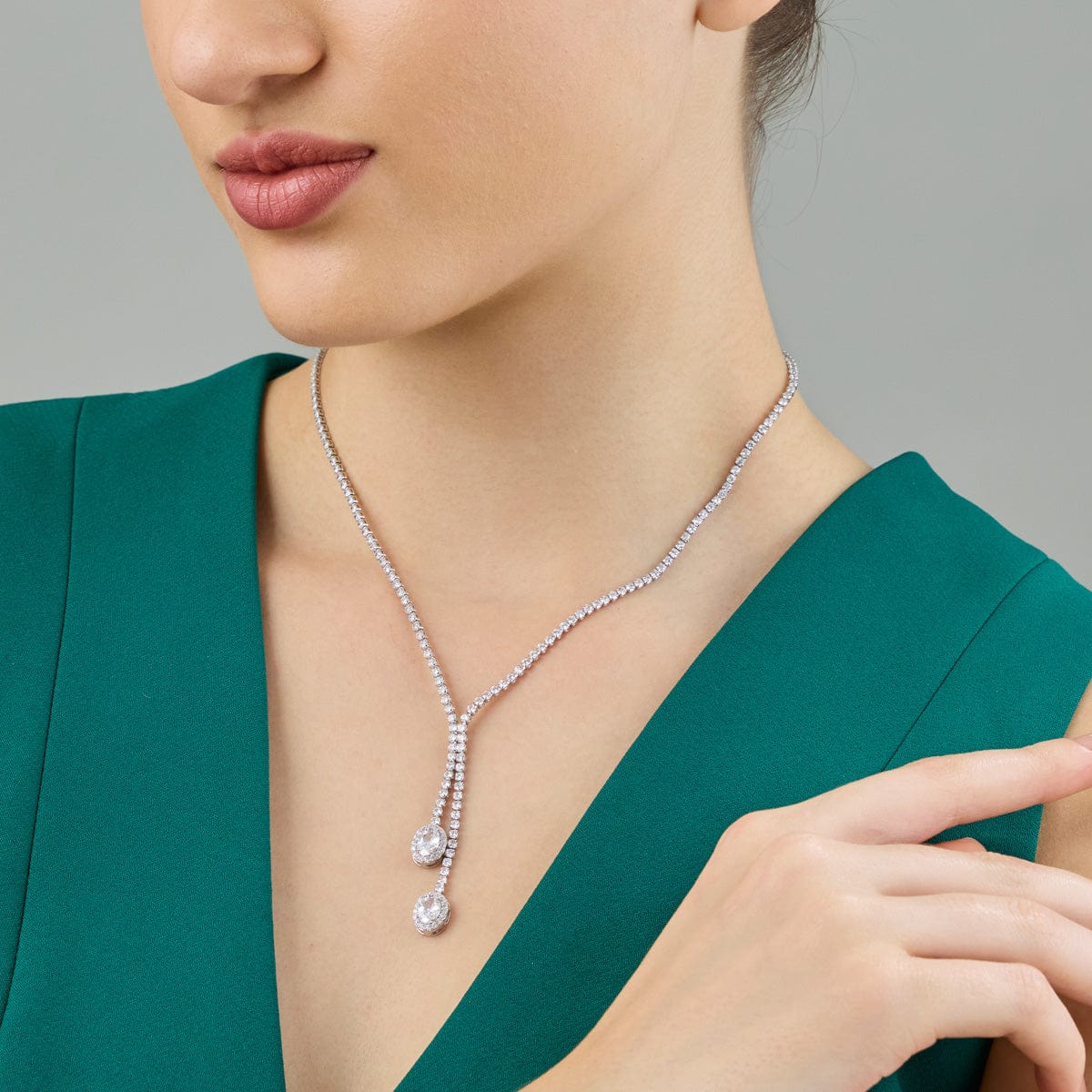 Trendy Zircon Necklace Trendy Necklace 189403