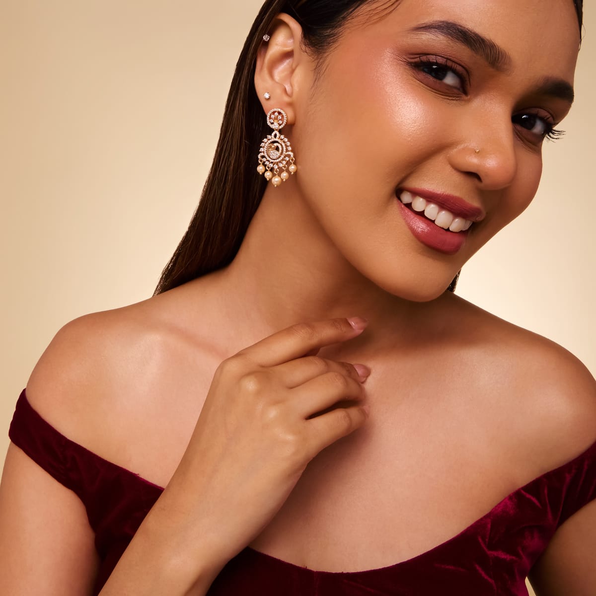 Zircon Earring Zircon Earring 202306