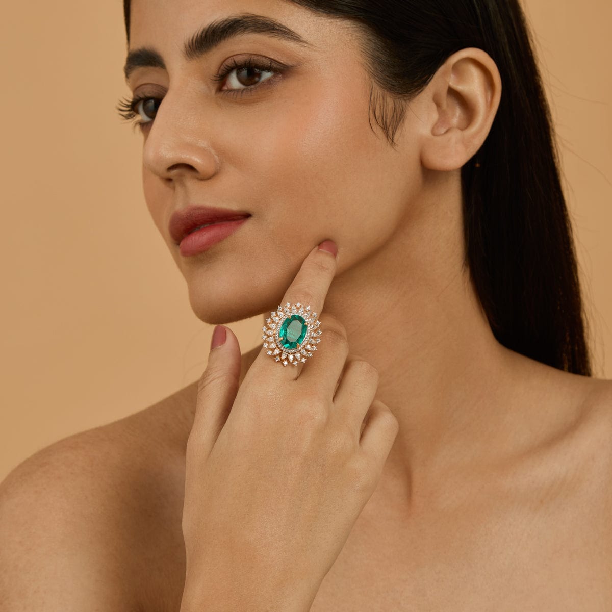 Zircon Finger Ring Zircon Finger Ring 180312