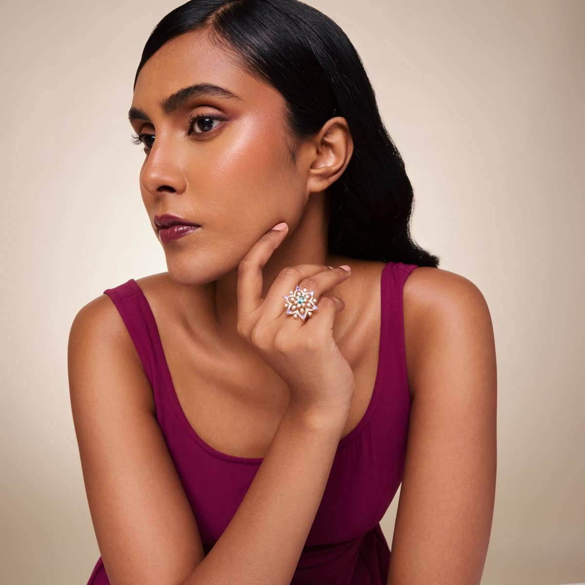 Zircon Finger Ring Zircon Finger Ring 200301