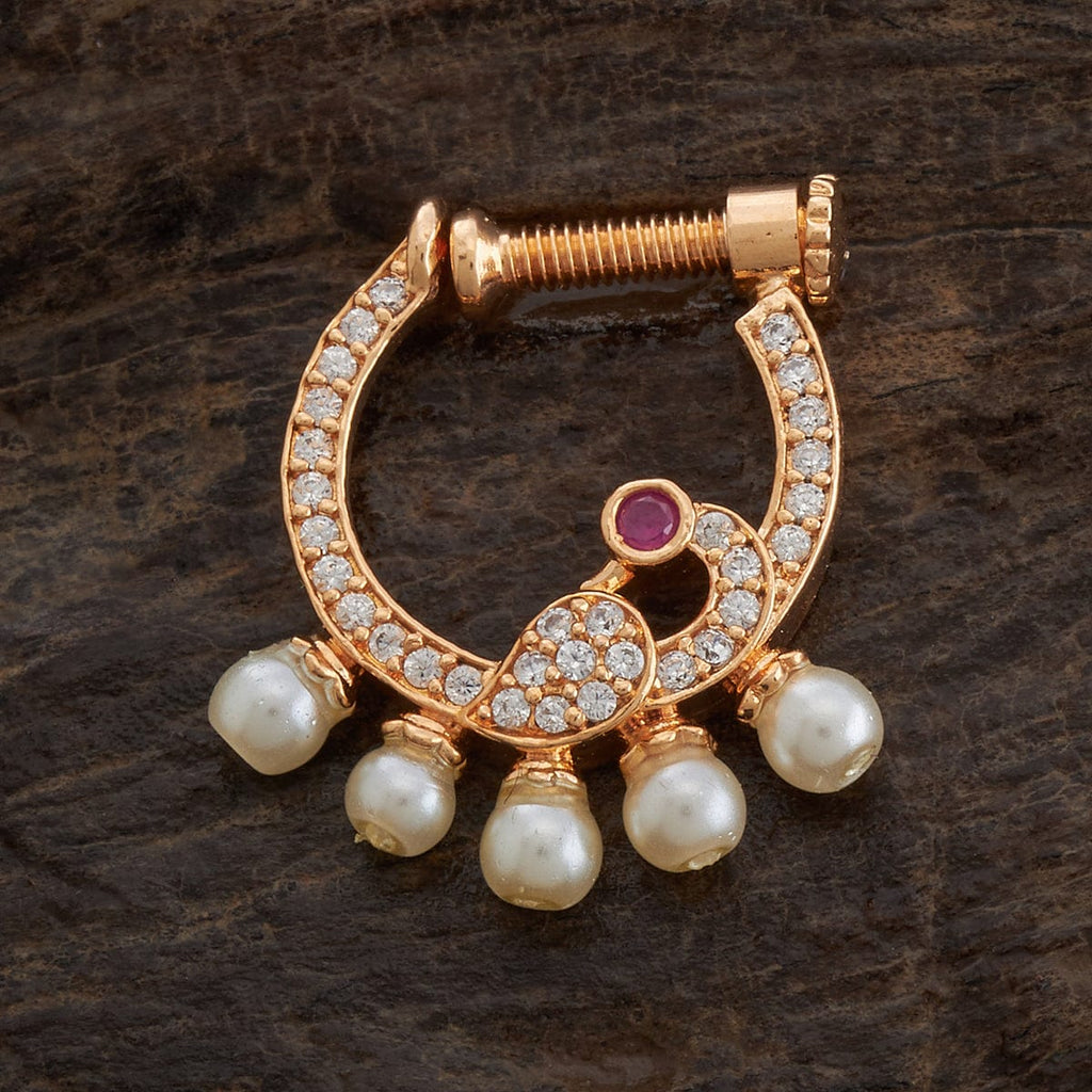 Gold Nose Ring/Nath - No Piercing Required - Navam Collections