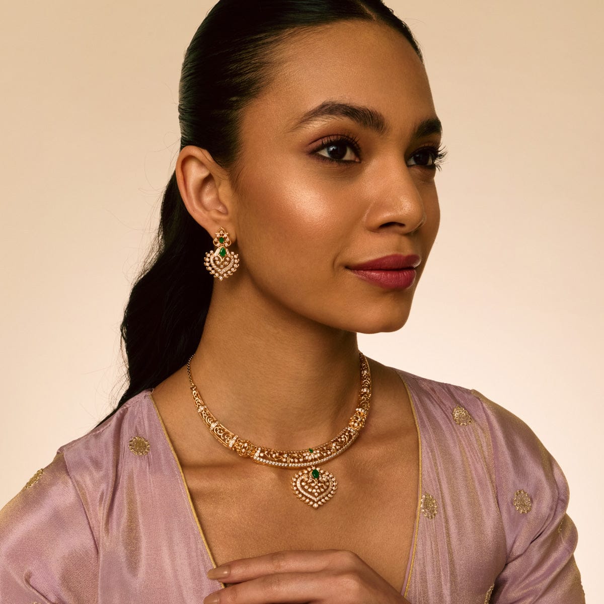 Zircon Necklace Zircon Necklace 191059