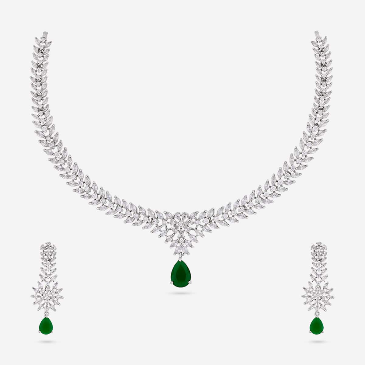 Zircon Necklace Zircon Necklace 190823