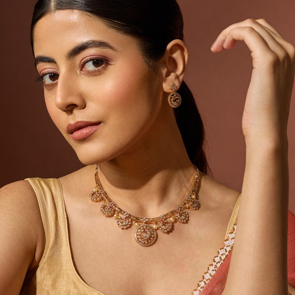 Zircon Necklace Zircon Necklace 191062