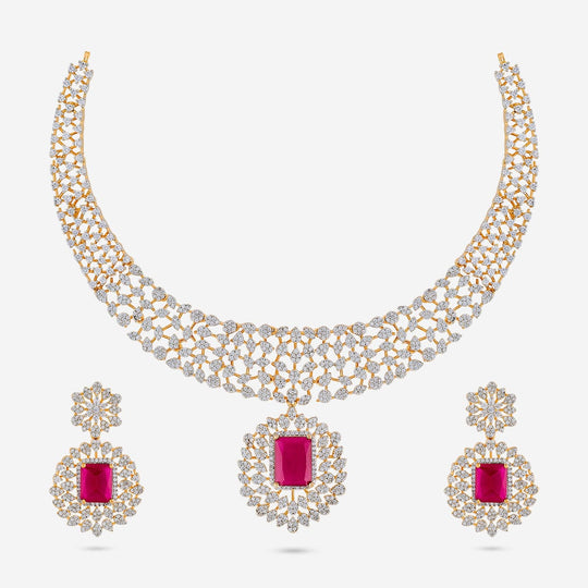 Zircon Necklace Zircon Necklace 190821