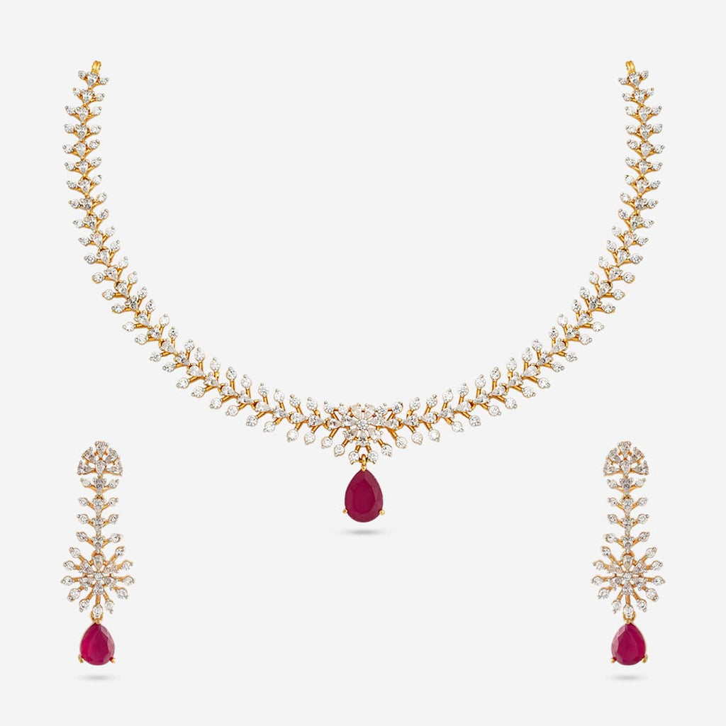 Zircon Necklace Zircon Necklace 190822