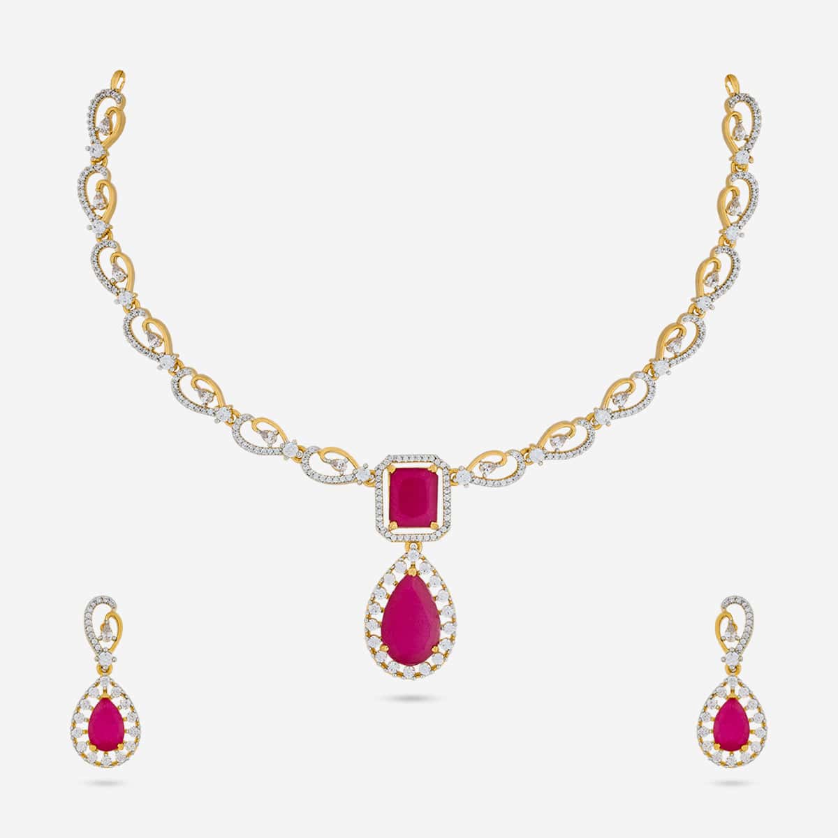 Zircon Necklace Zircon Necklace 190825