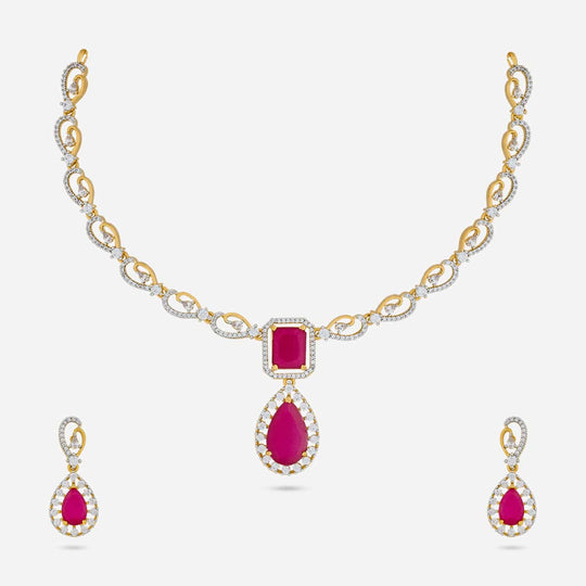 Zircon Necklace Zircon Necklace 190825