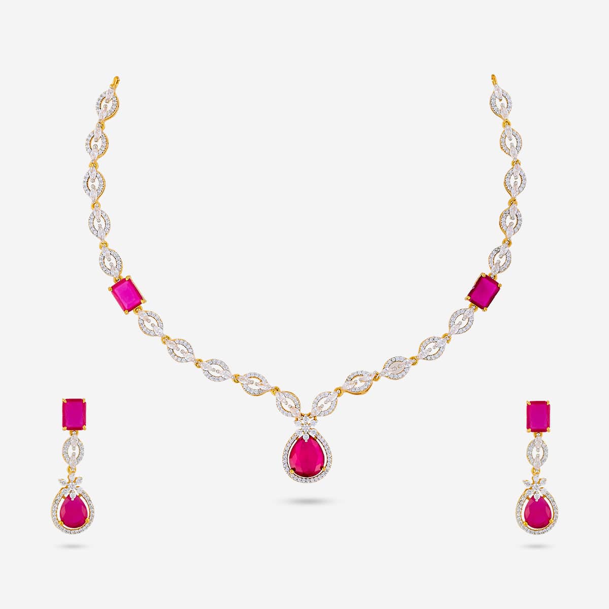 Zircon Necklace Zircon Necklace 190829