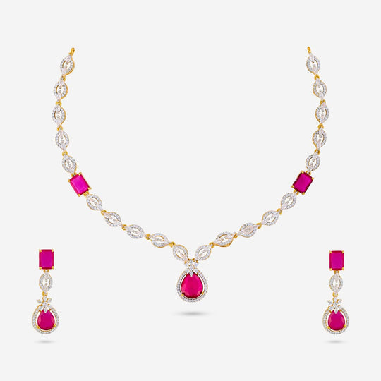 Zircon Necklace Zircon Necklace 190829