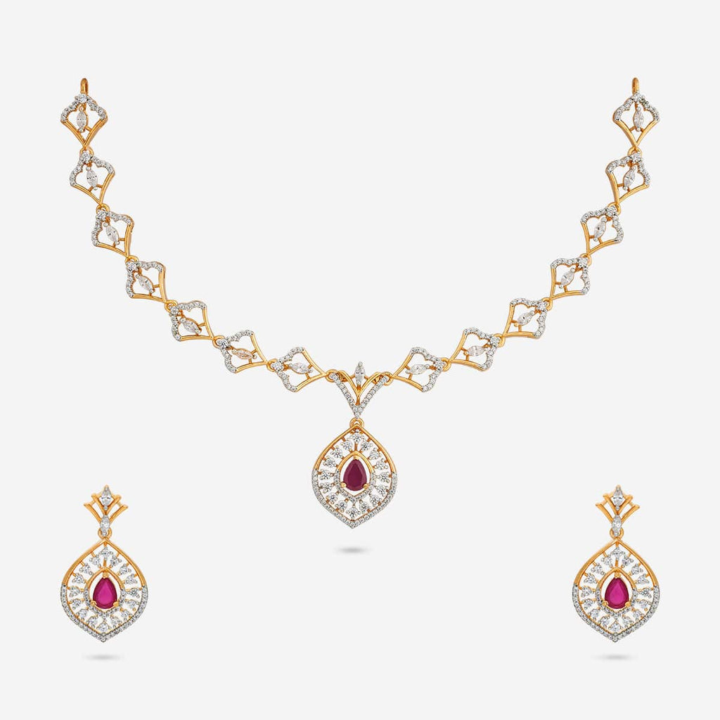 Zircon Necklace Zircon Necklace 190921
