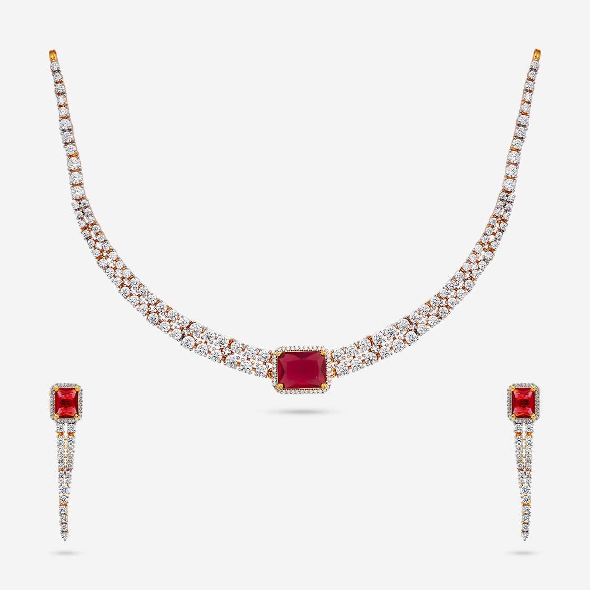 Zircon Necklace Zircon Necklace 191034