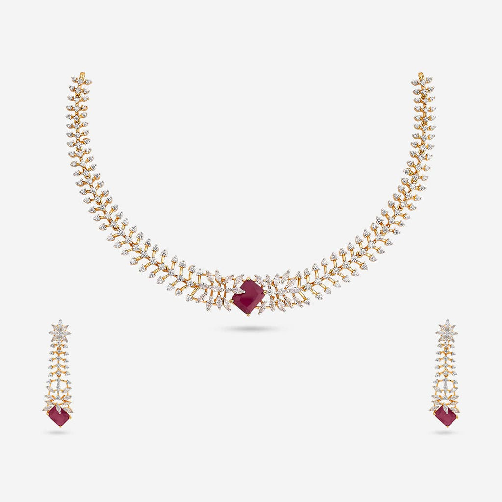 Zircon Necklace Zircon Necklace 191694