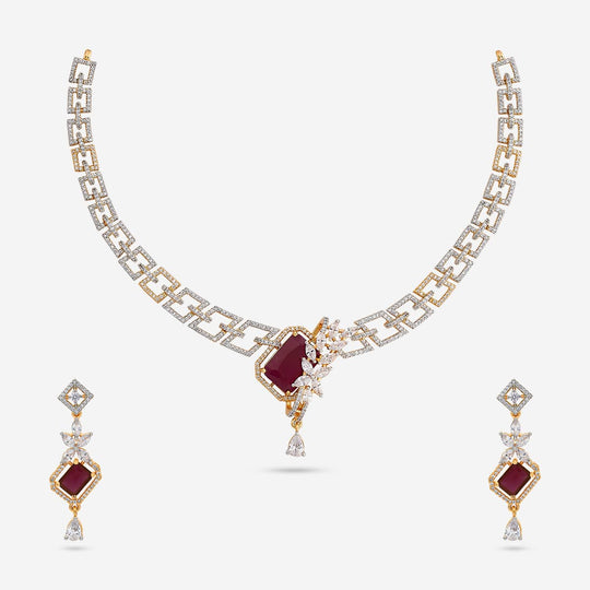 Zircon Necklace Zircon Necklace 191701