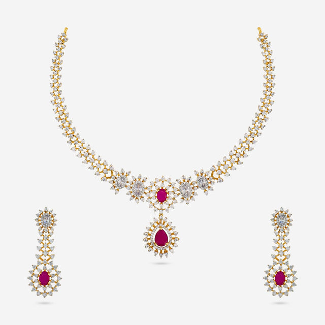 Zircon Necklace Zircon Necklace 191702