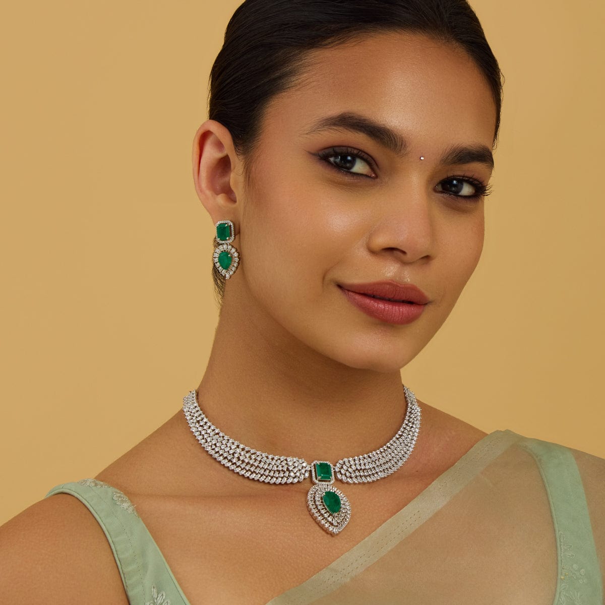 Zircon Necklace Zircon Necklace 180693