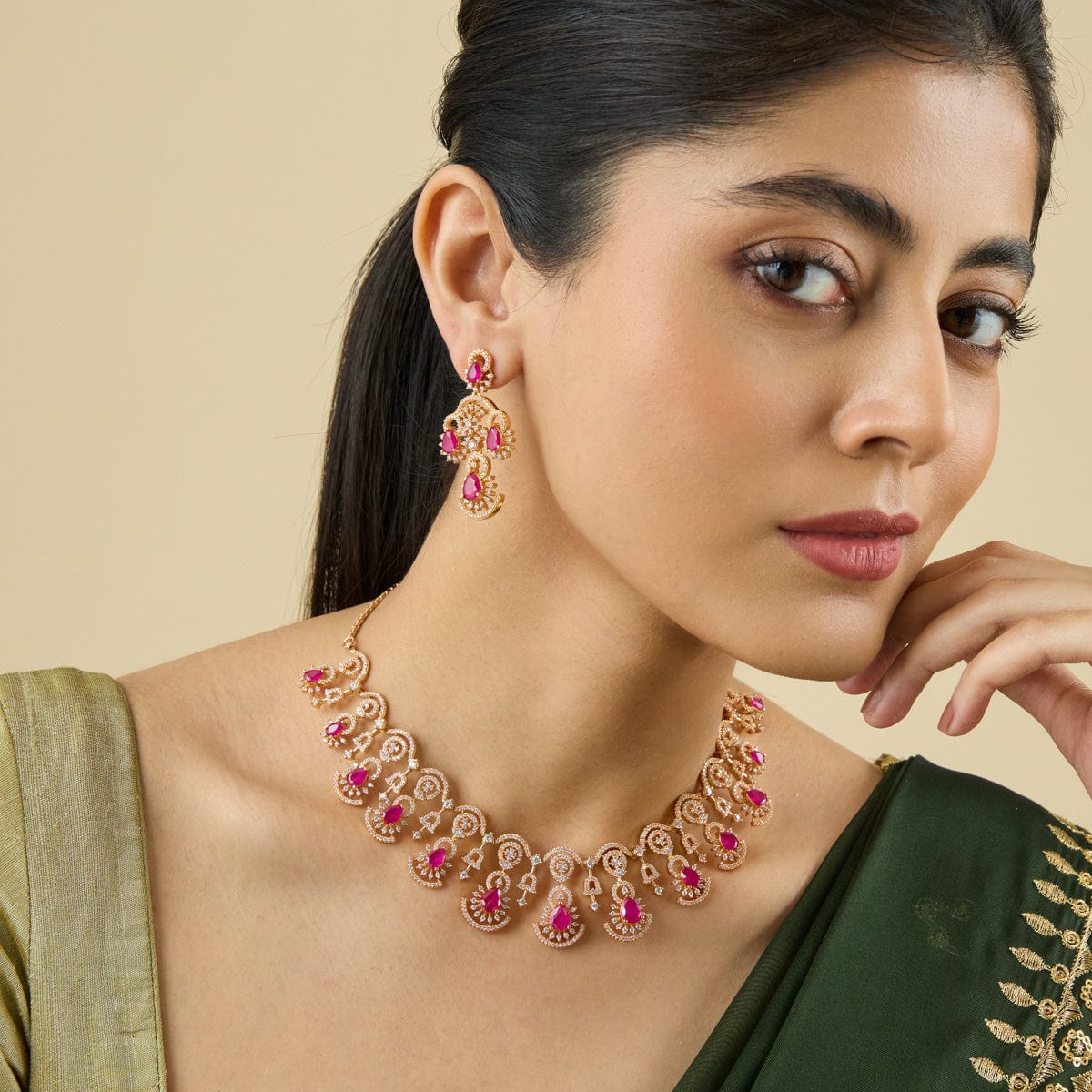 Zircon Necklace Zircon Necklace 180949